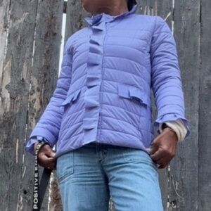 Women’s Patty Kim New York ribbon Purple nylon Jacket